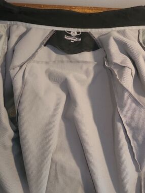 Storm Light Gray Men's Raincoat with Breathable Waffle Lining